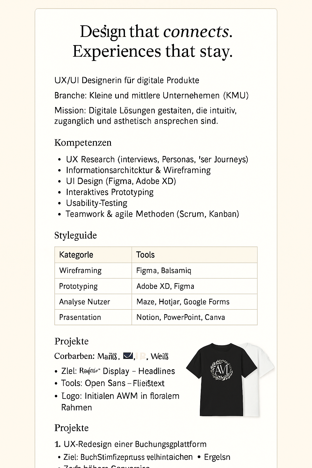 Mockup T-Shirt mit Logo